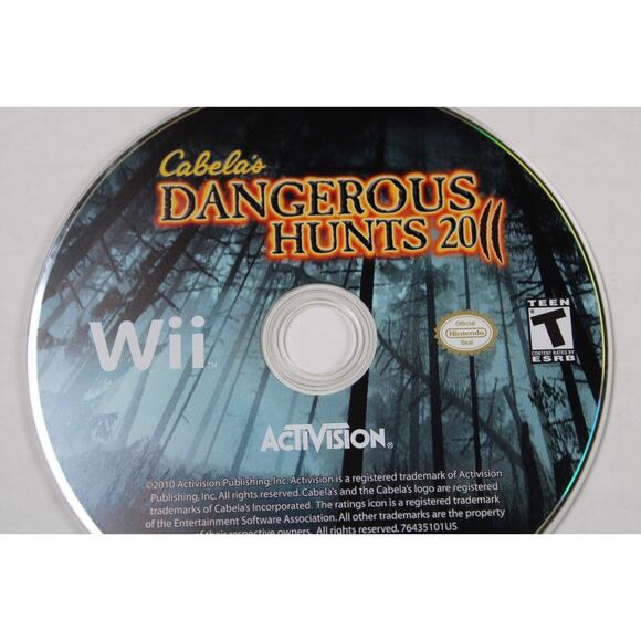 Cabela's Dangerous Hunts 2011 (Nintendo Wii, 2010) Authentic, game disk only - Picture 3 of 6